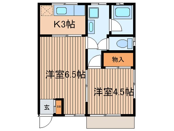 コーポ杉の物件間取画像